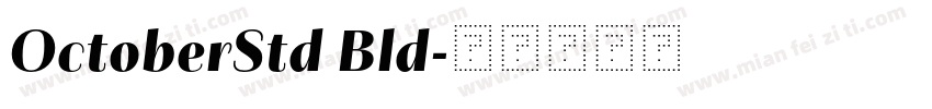 OctoberStd Bld字体转换